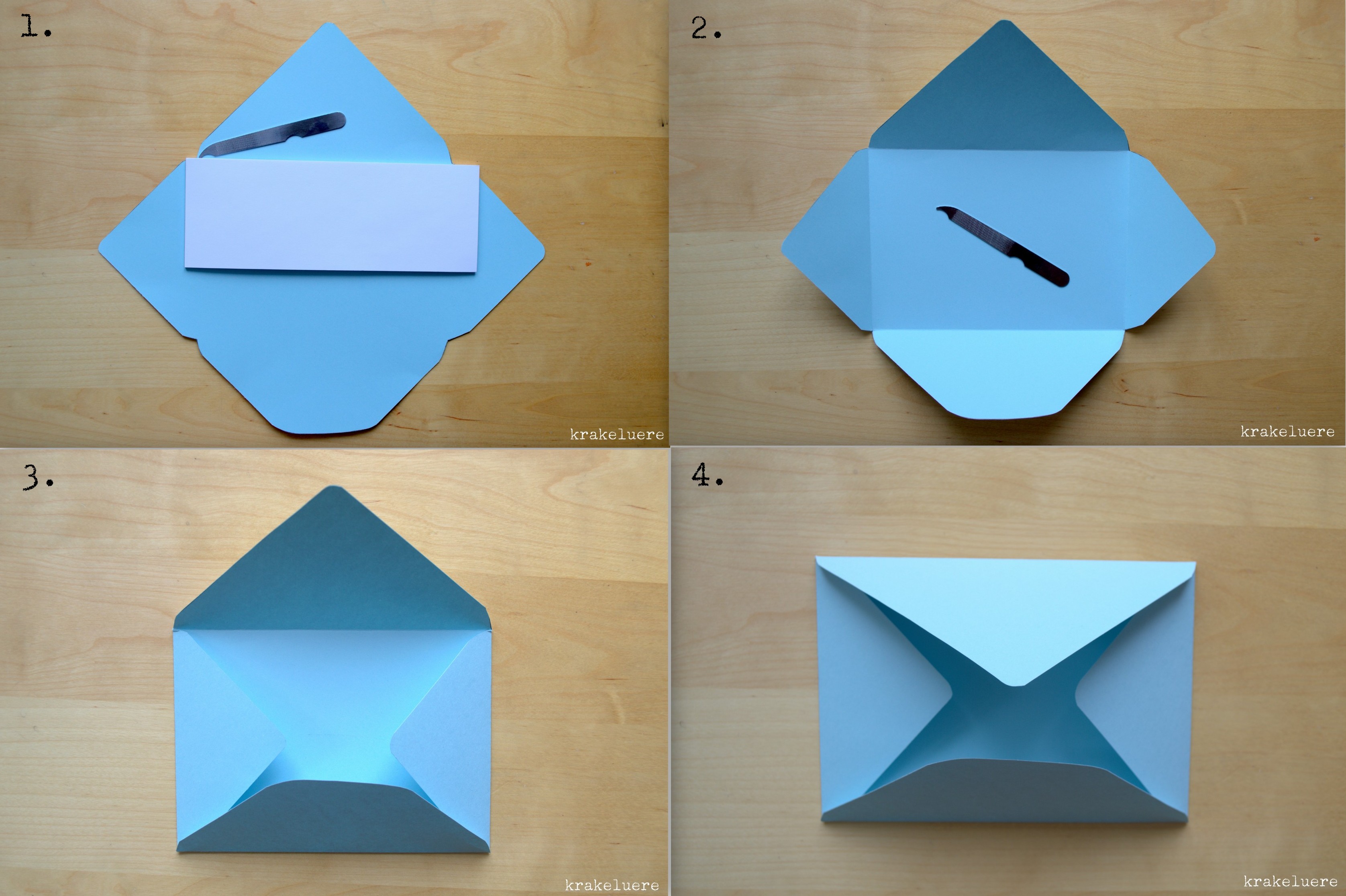 Origami Briefumschlag Falten Anleitung / SERVIETTEN FALTEN Anleitung