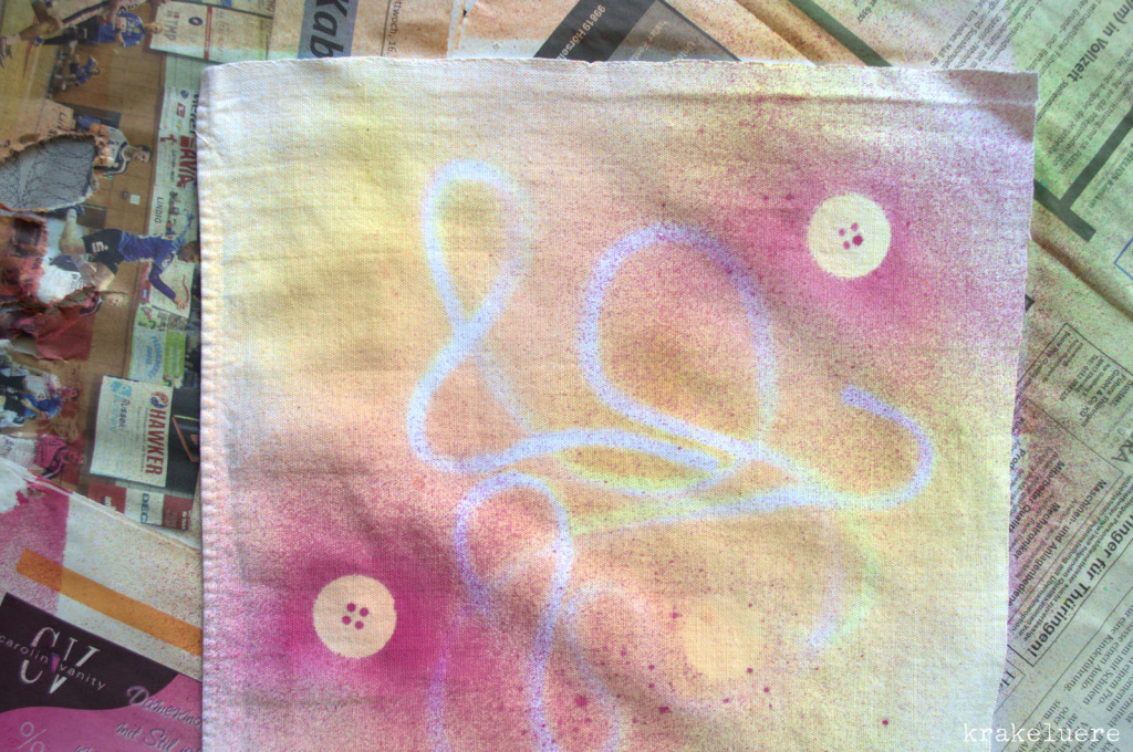 Experimente Textilsprühfarbe Marabu - krakeluere.de 